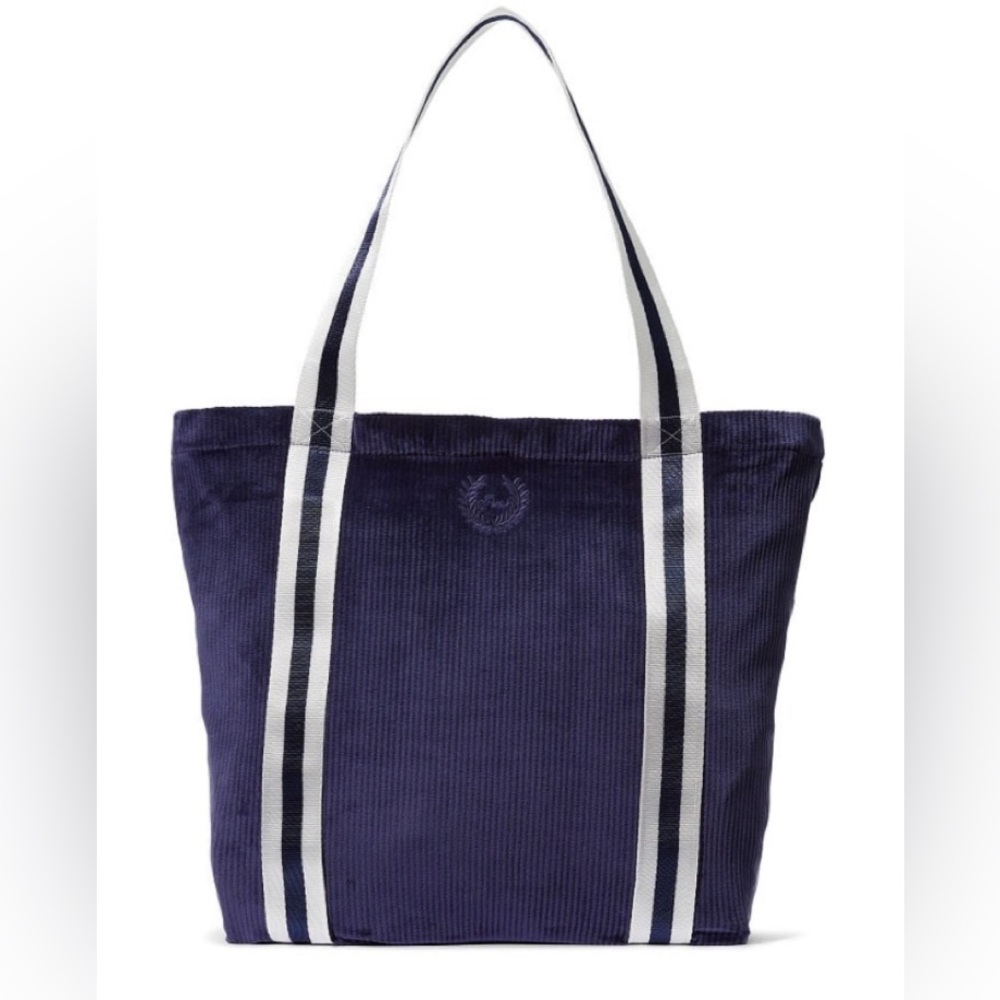 ✅Tote pink Victoria’s Secret NWT blue with white striped handles✅